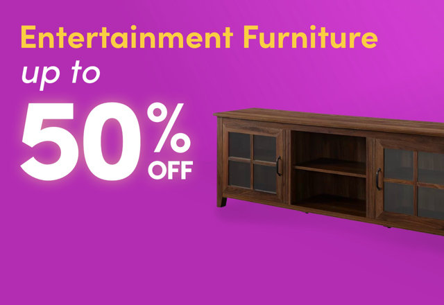 WAY DAY PREVIEW: ENTERTAINMENT FURNITURE Entertainment Furniture up fo 50z 