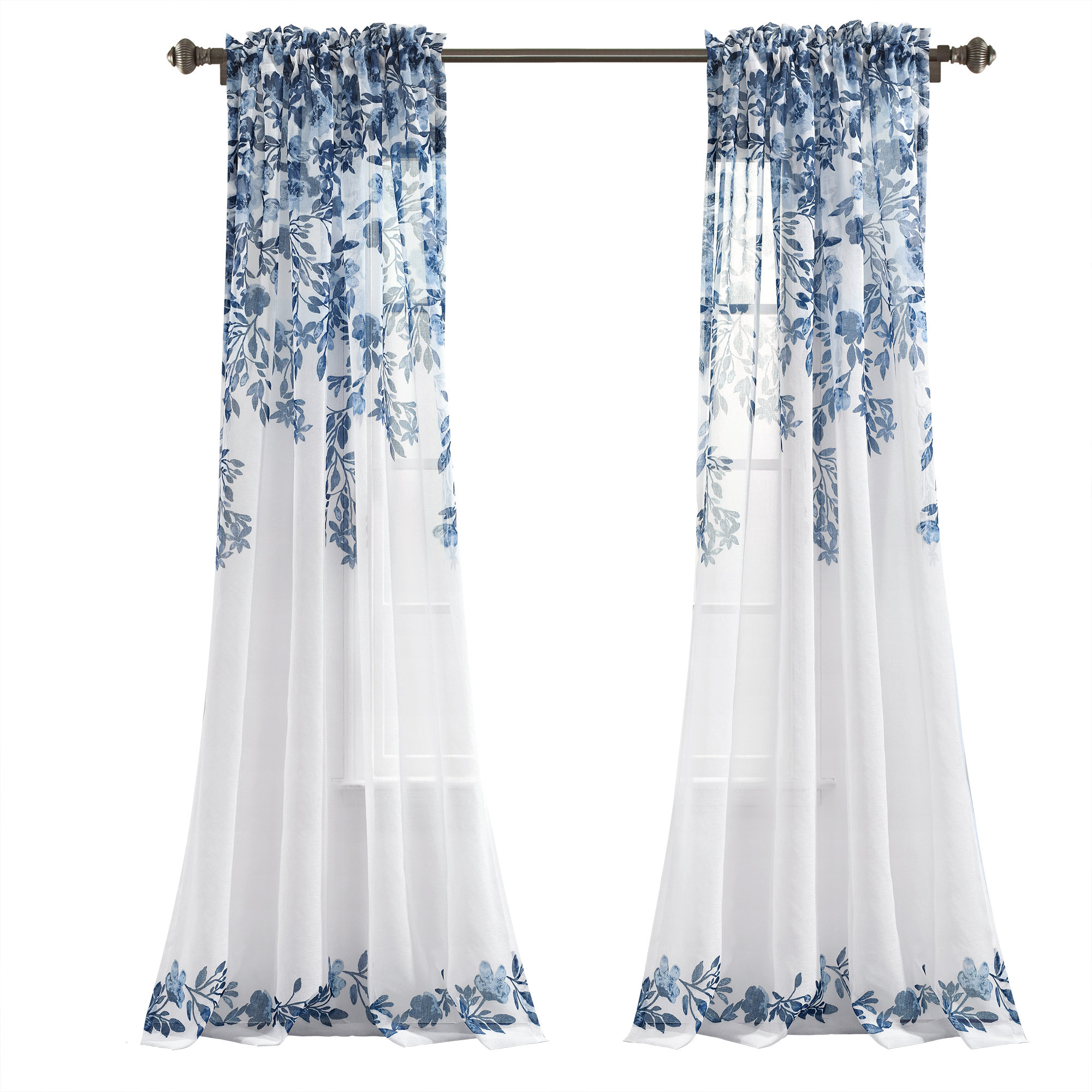 Lark Manor Mahmud Polyester Sheer Curtain Pair & Reviews Wayfair