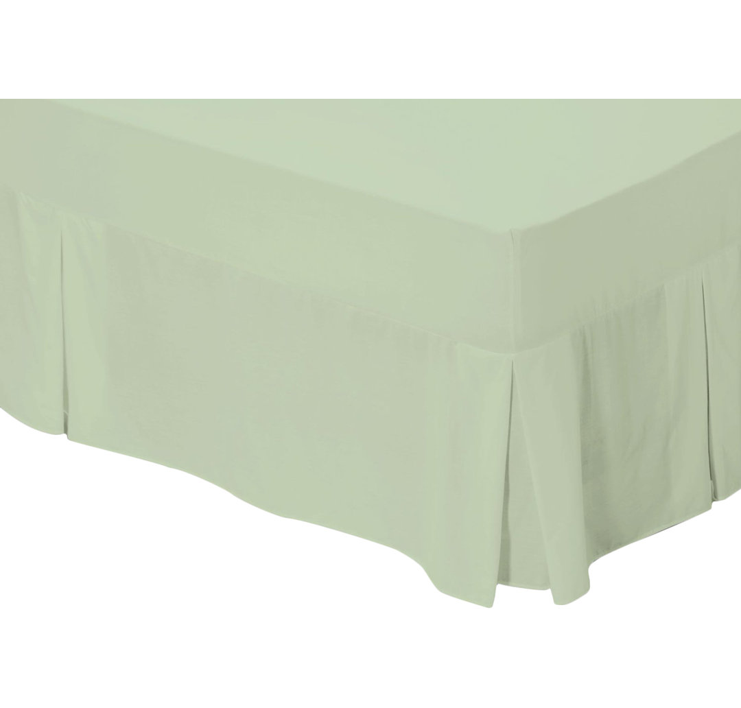 150 TC 50% Cotton 50% Polyester Range Bed Valance green
