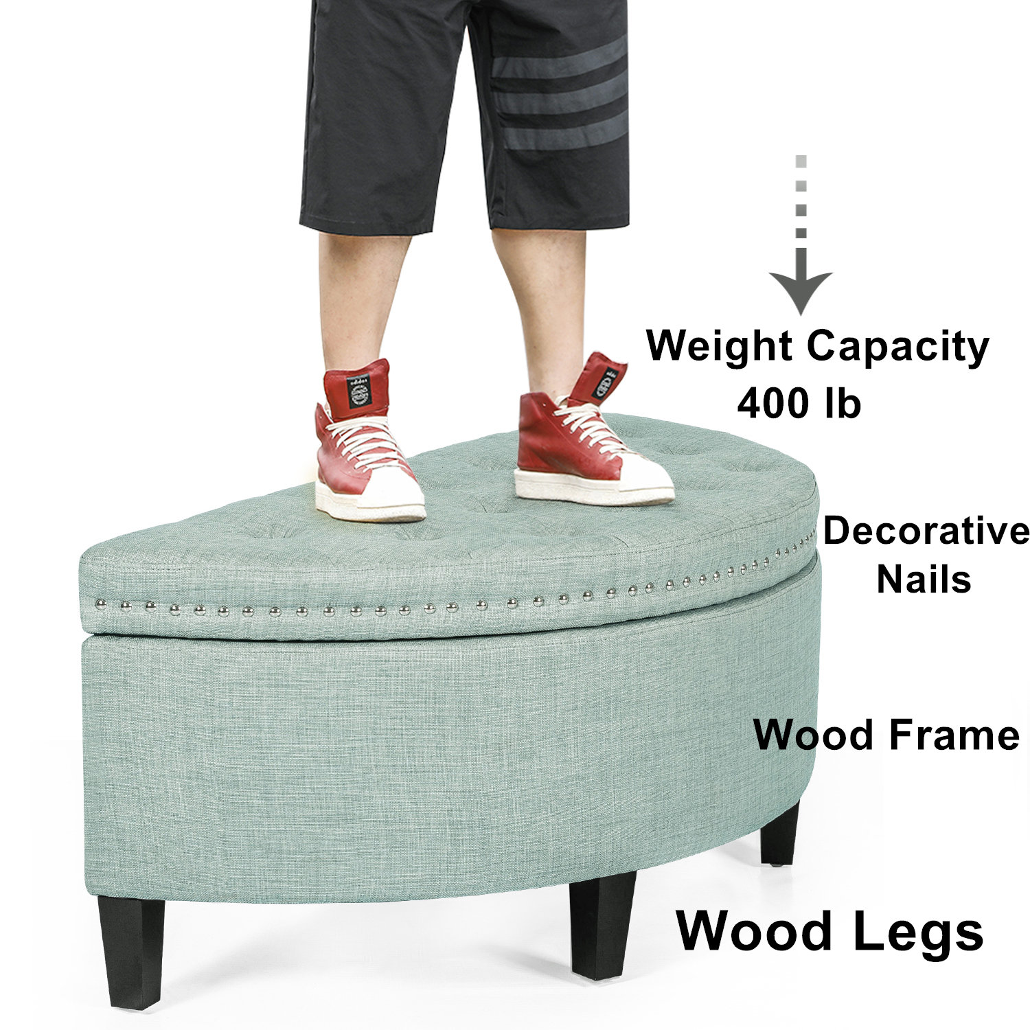 Alcott Hill® Roxann Upholstered Flip Top Storage Bench & Reviews