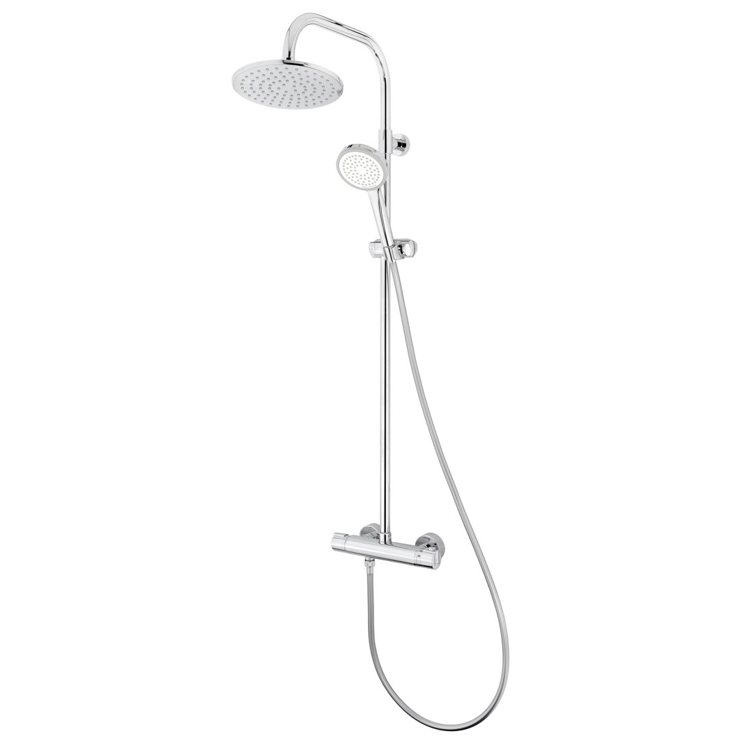 Belfry Bathroom Komplettes Duschsystem mit Thermostatbatterie 