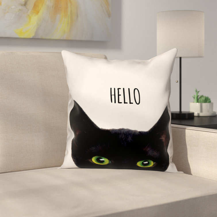 throw pillows with cats on them