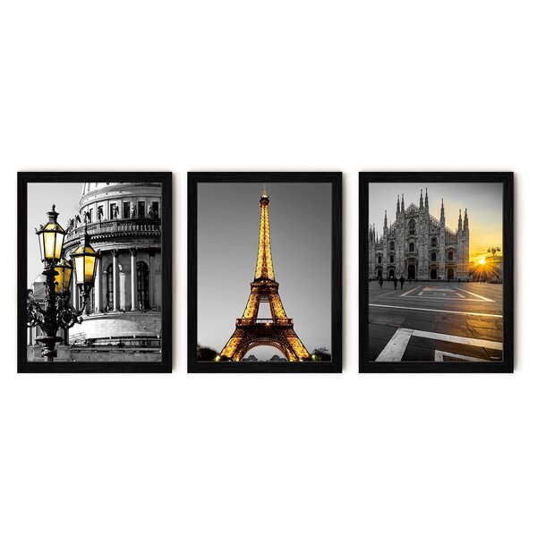Eiffel Tower in Paris 36" x 36" Canvas Prints Wall Art France 