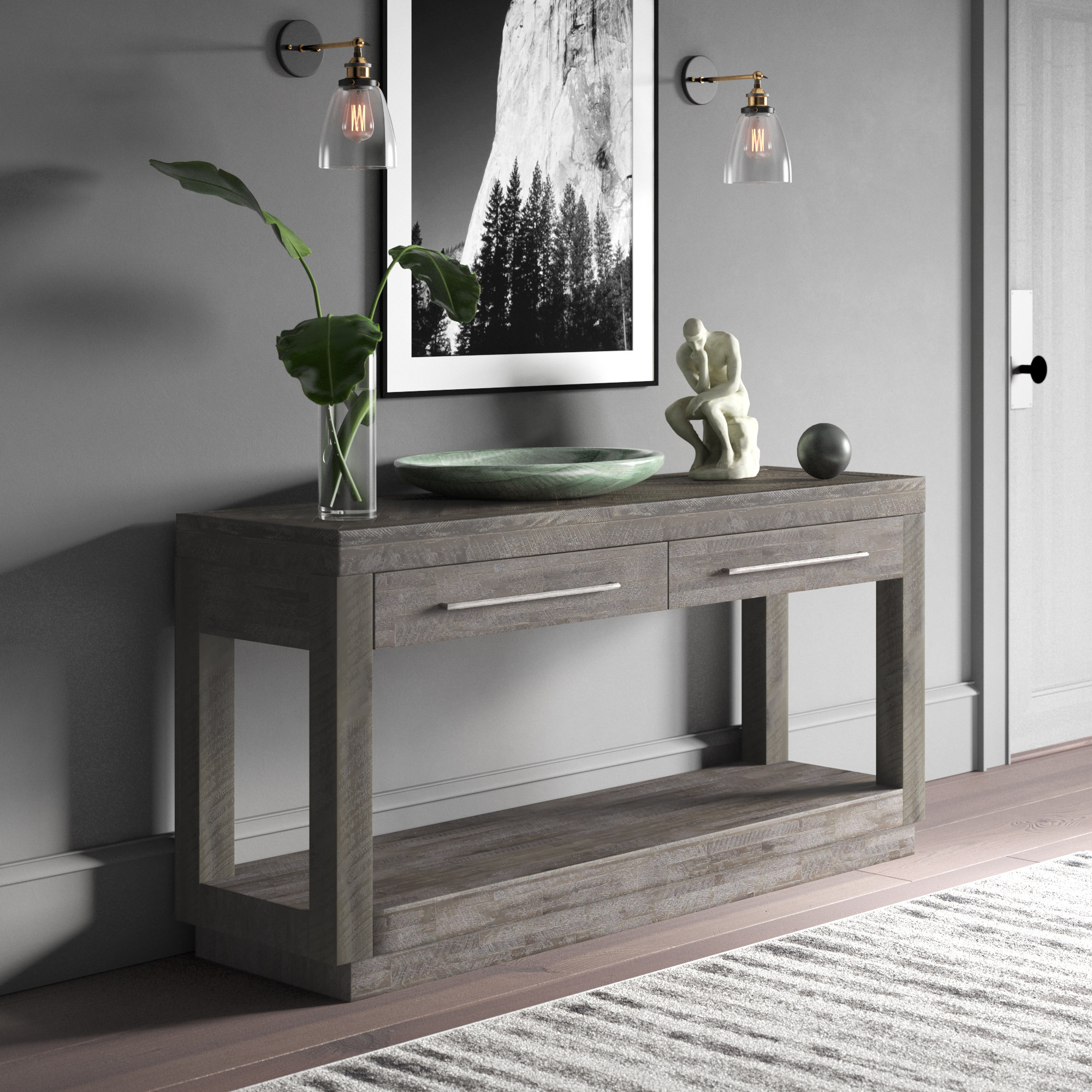 Greyleigh™ Whittier 60'' Solid Wood Console Table & Reviews Wayfair