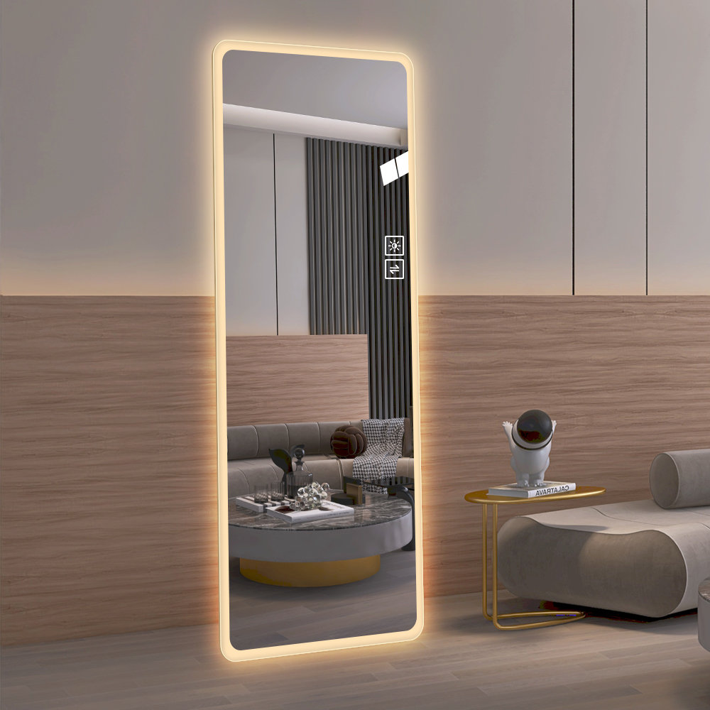 Ivy Bronx Dartanyan Rectangle LED Mirror Wayfair