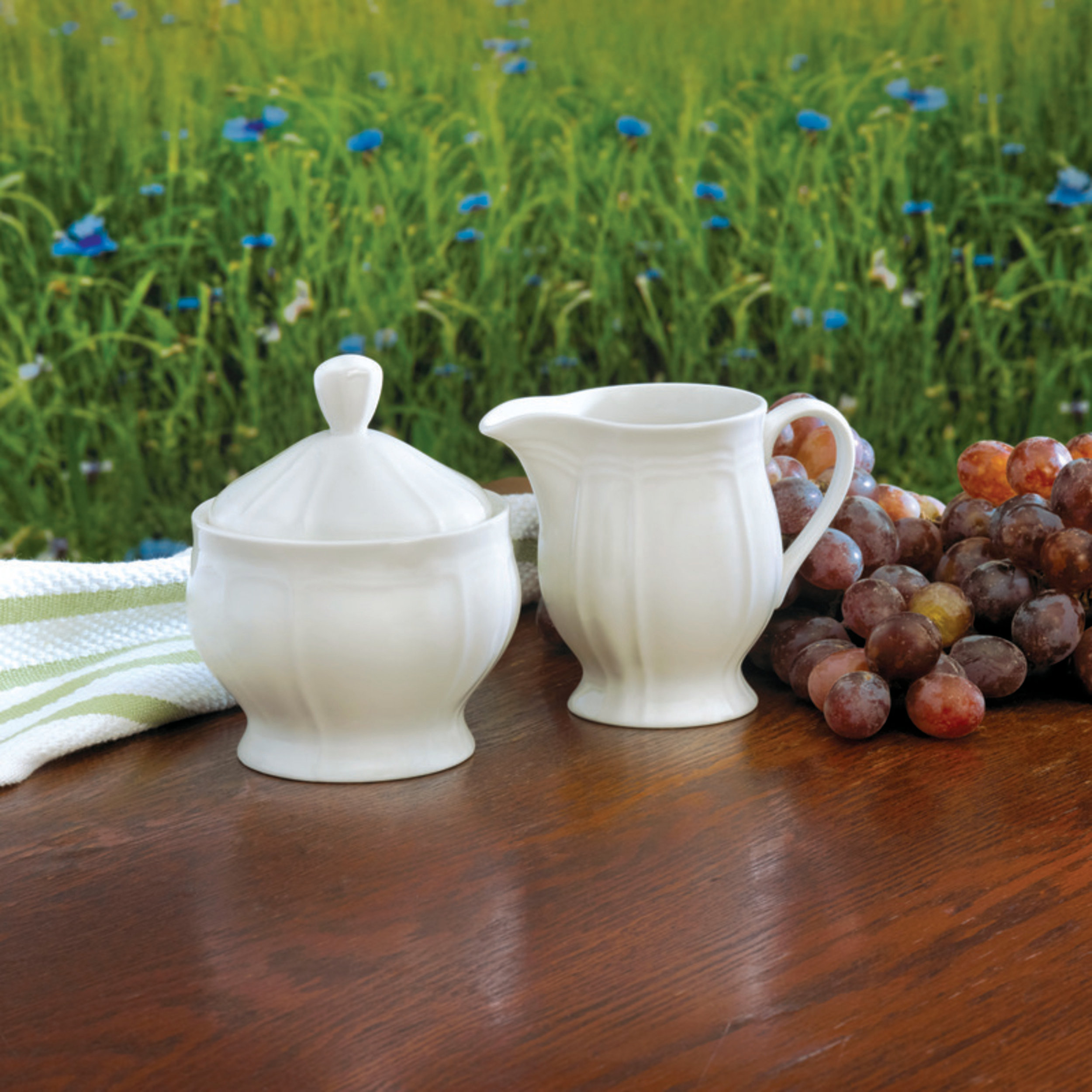 Mikasa Antique White Sugar and Creamer Set & Reviews Wayfair