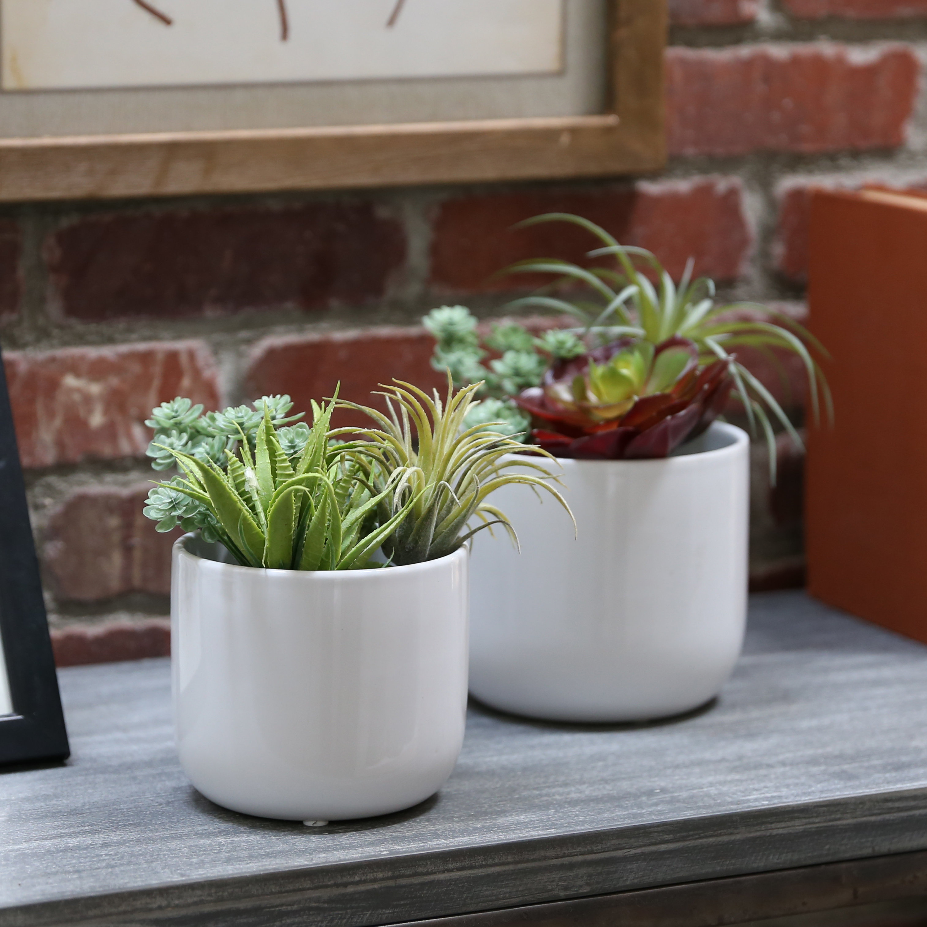 Ebern Designs Darwin 2Piece Pot Planter Set Wayfair