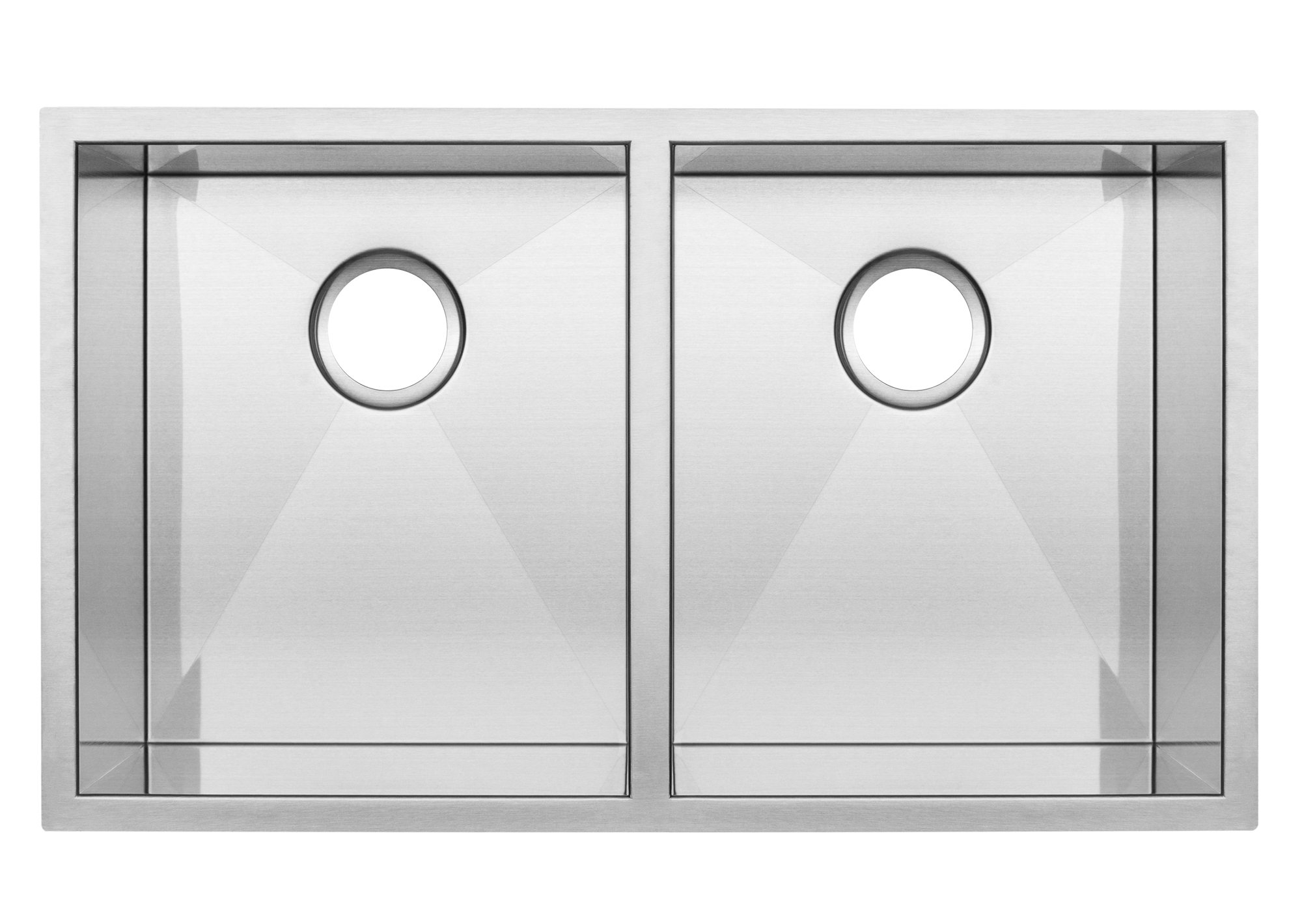 Ticor Sinks Pacific Series 19'' W Double Bowl Stainless Steel