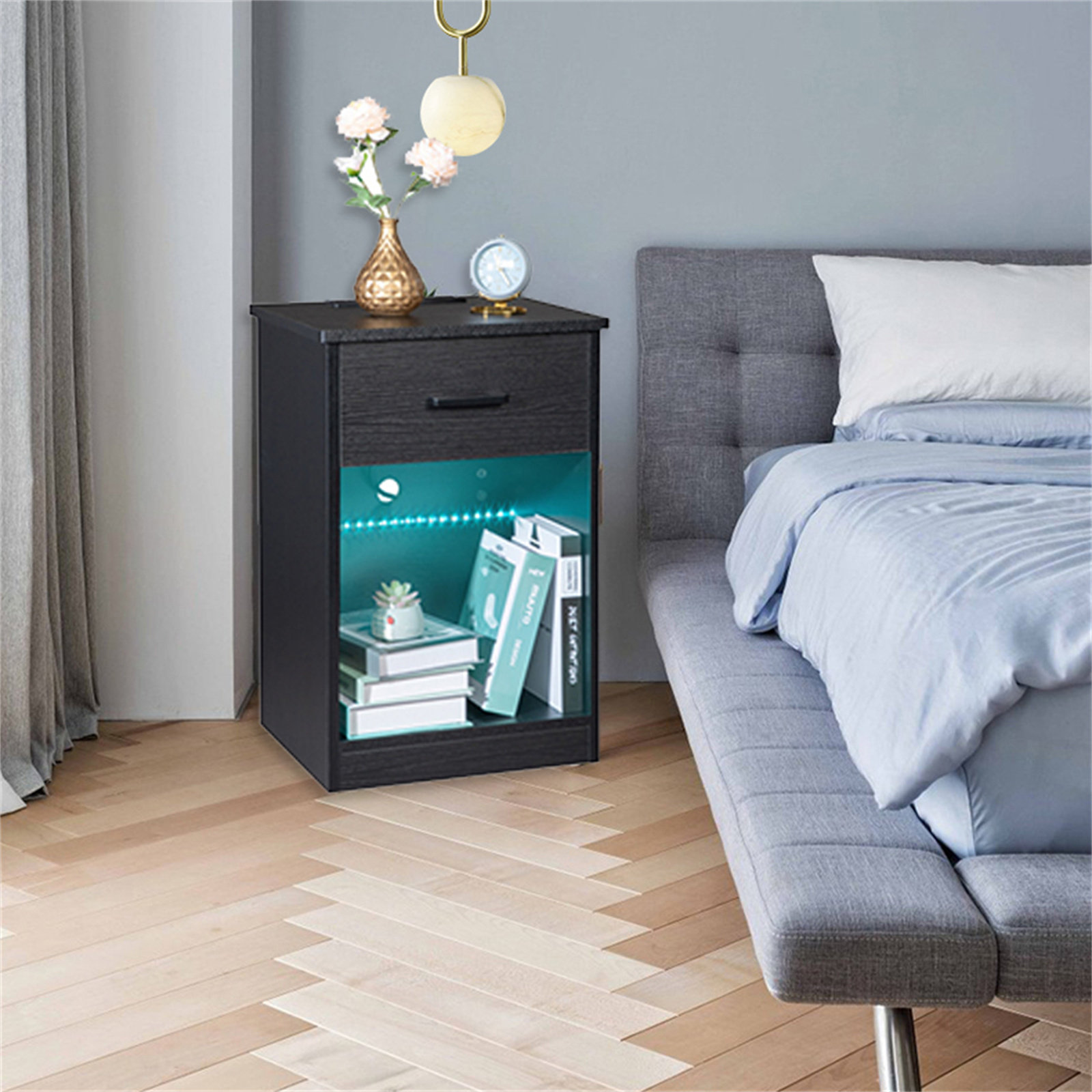 Ivy Bronx Brisny Manufactured Wood Nightstand Wayfair