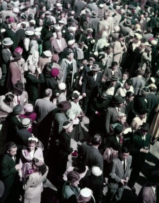 Red Barrel Studio® Posterazzi High Angle View Of Crowded Street