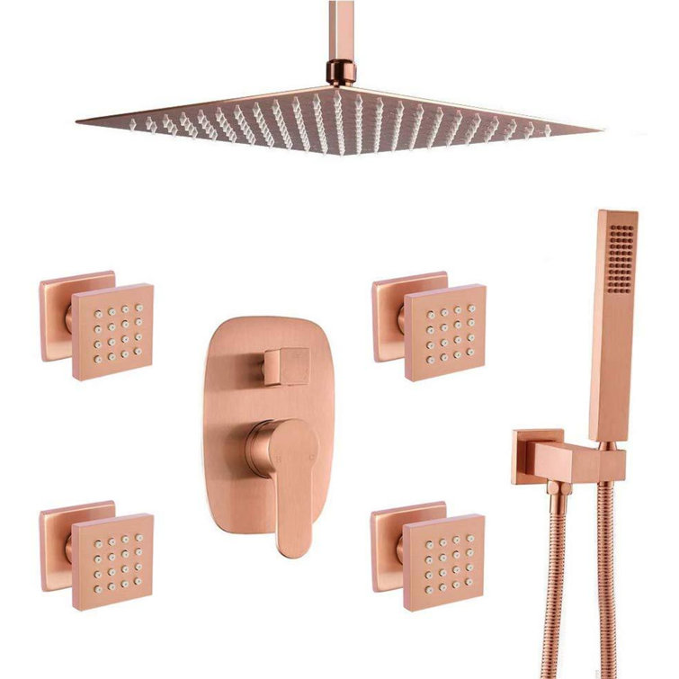 Sani Canada Complete Shower System With Rough In Valve Wayfair