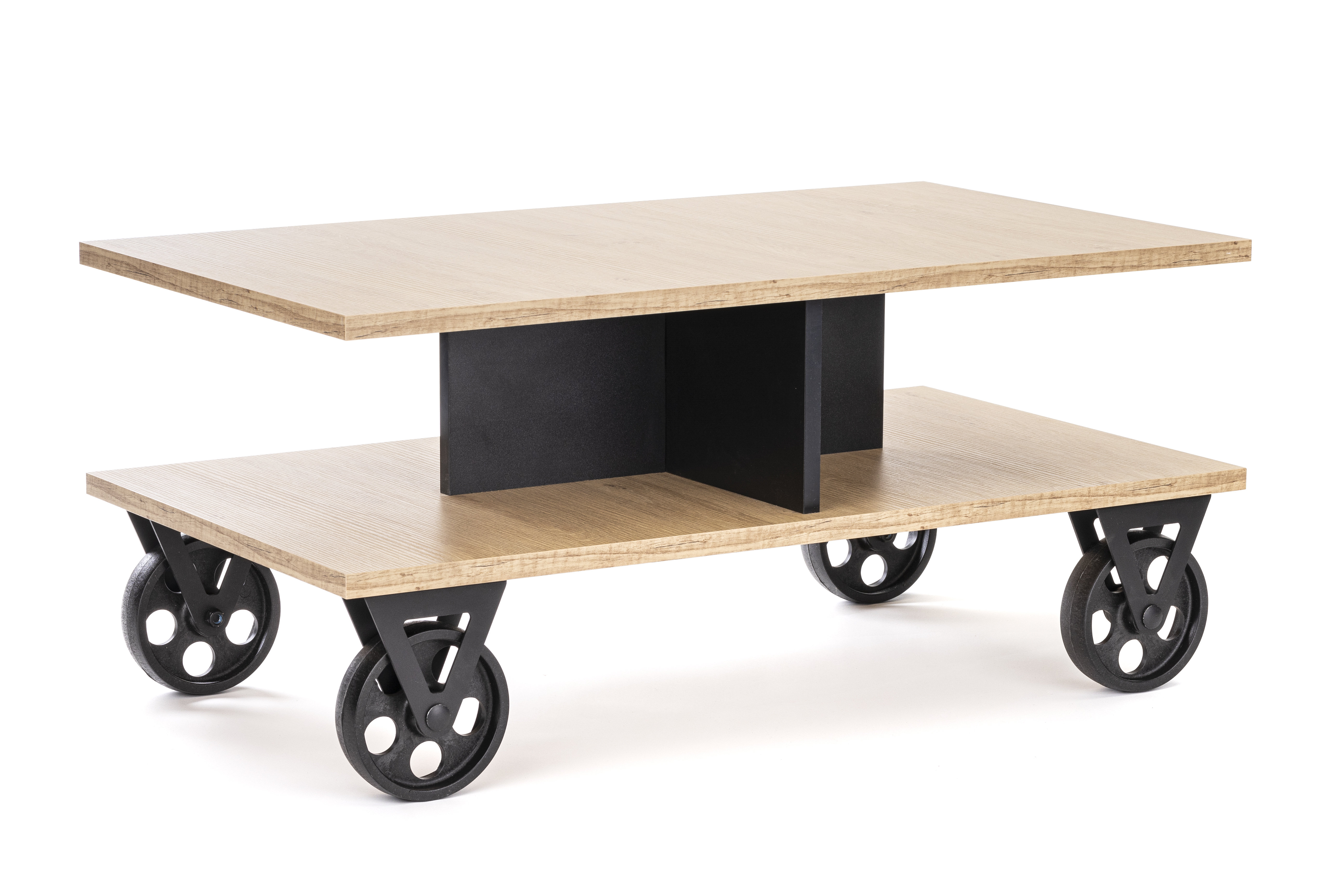 Williston Levis Wheel Coffee Table with Storage Wayfair.co.uk