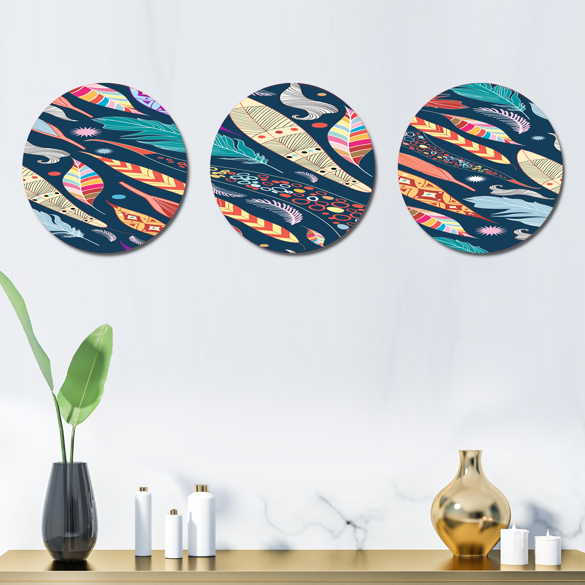 East Urban Home 3 Piece Modern Wall Decor Set Wayfair