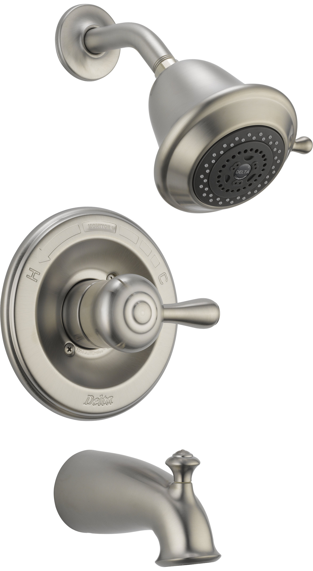 T14478SSSHCCER,RBSHCCER Delta Leland Monitor® Tub and Shower Faucet