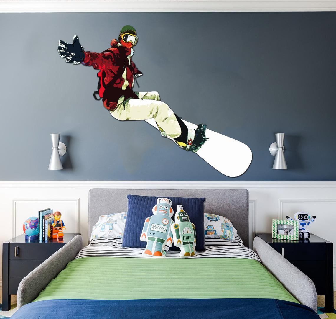 Latitude Run® Snowboard Sport Wall Decal Wayfair