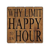 Custom Bar Sign ENSA1001376 Personalized Happy Hour Sign Cocktail Lounge Sign 