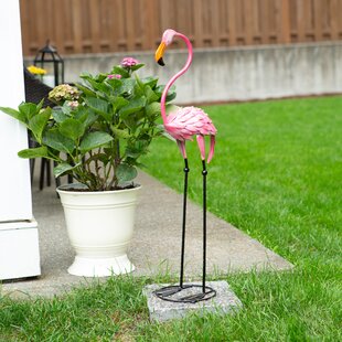 Northlight Set of 2 Blue Tropical Flamingo Outdoor Lawn Stakes 30 