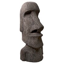 Tiki Easter Island face free standing statue mold poly plastic mould 