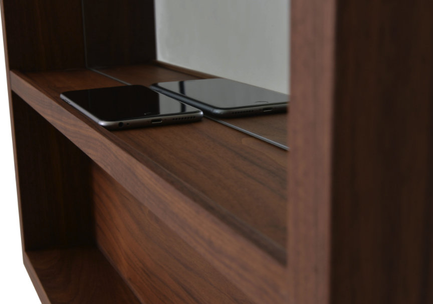 sohoConcept Malta Rectangle Wood Mirror with Shelf Wayfair