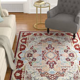 Astoria Grand Eleanor Performance Navy Blue/Ivory Rug & Reviews | Wayfair
