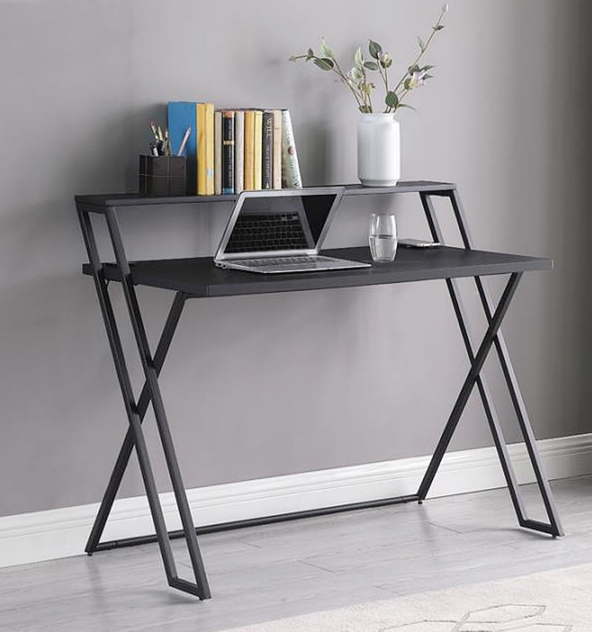 Inbox Zero Jdyn Desk with Hutch Wayfair