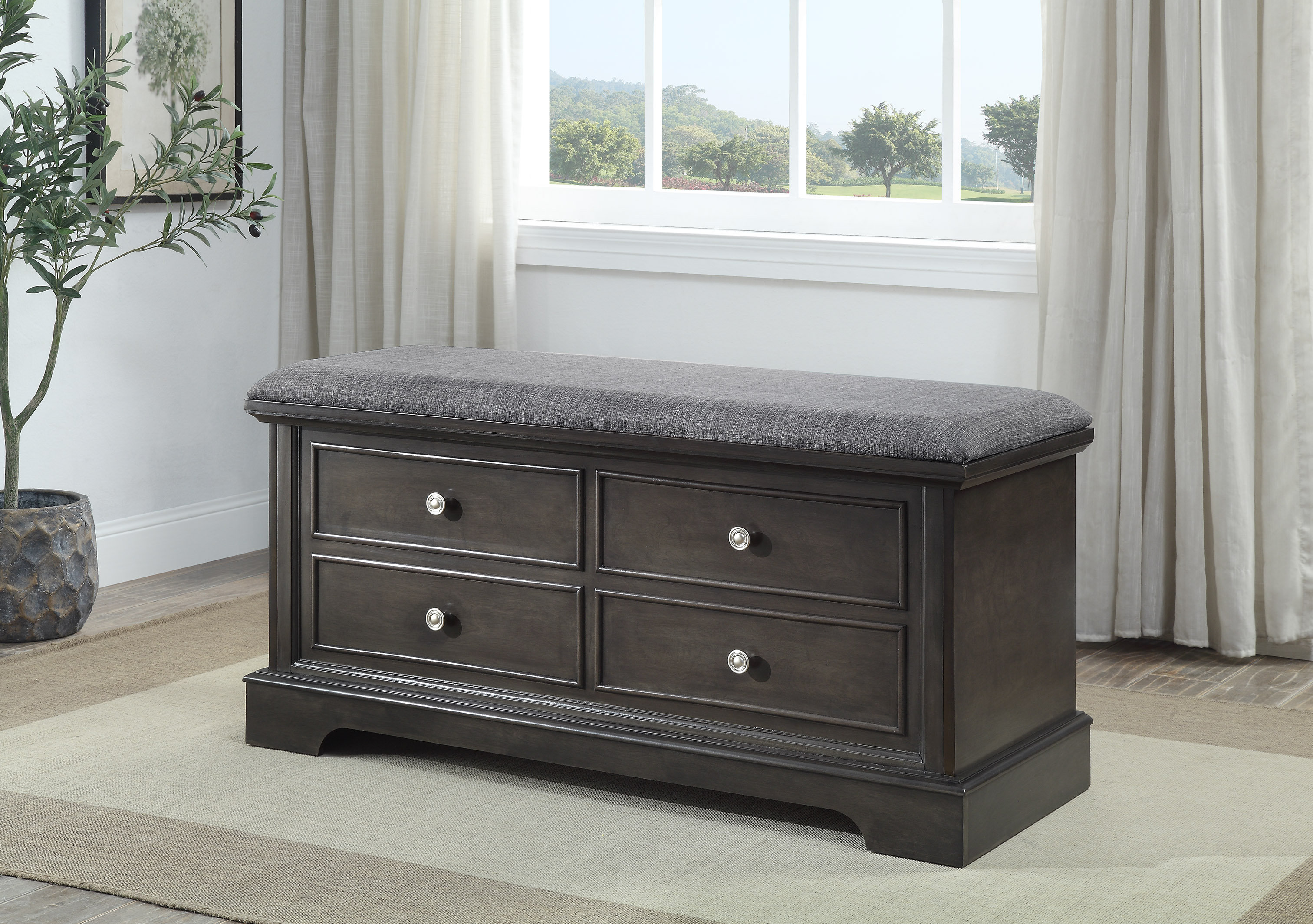 Asia Direct Home Products Macon Upholstered Flip Top Storage Bench Wayfair