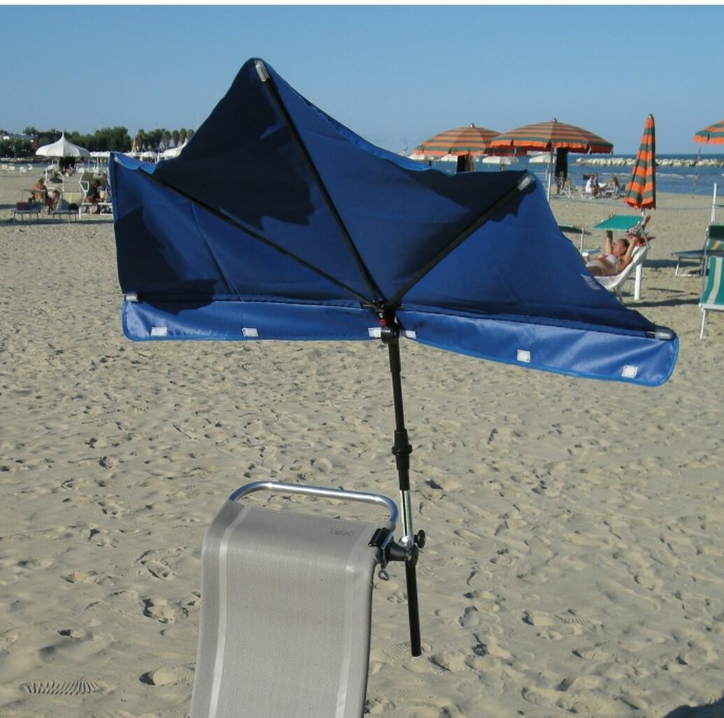 Sunshade 1.4m Beach Parasol blue,navy