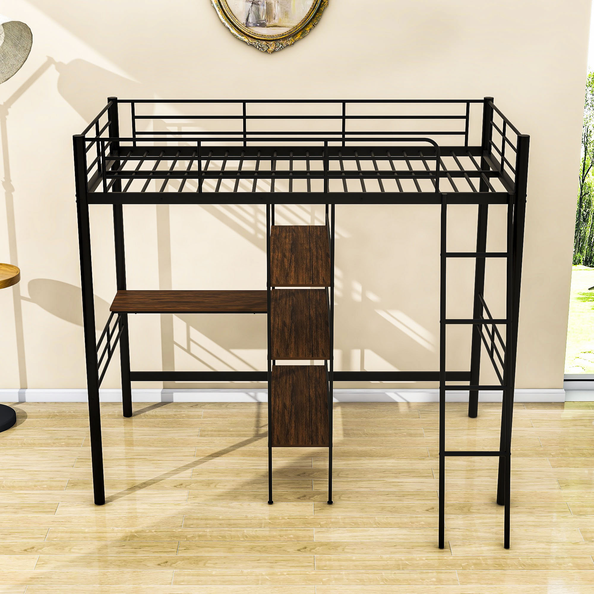 Isabelle & Max™ Templetree Twin Loft Bed with BuiltinDesk by Isabelle