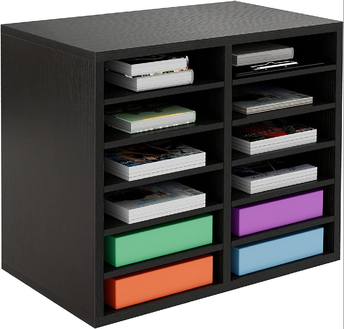 Latitude Run® Wood Paper Organizer Wayfair