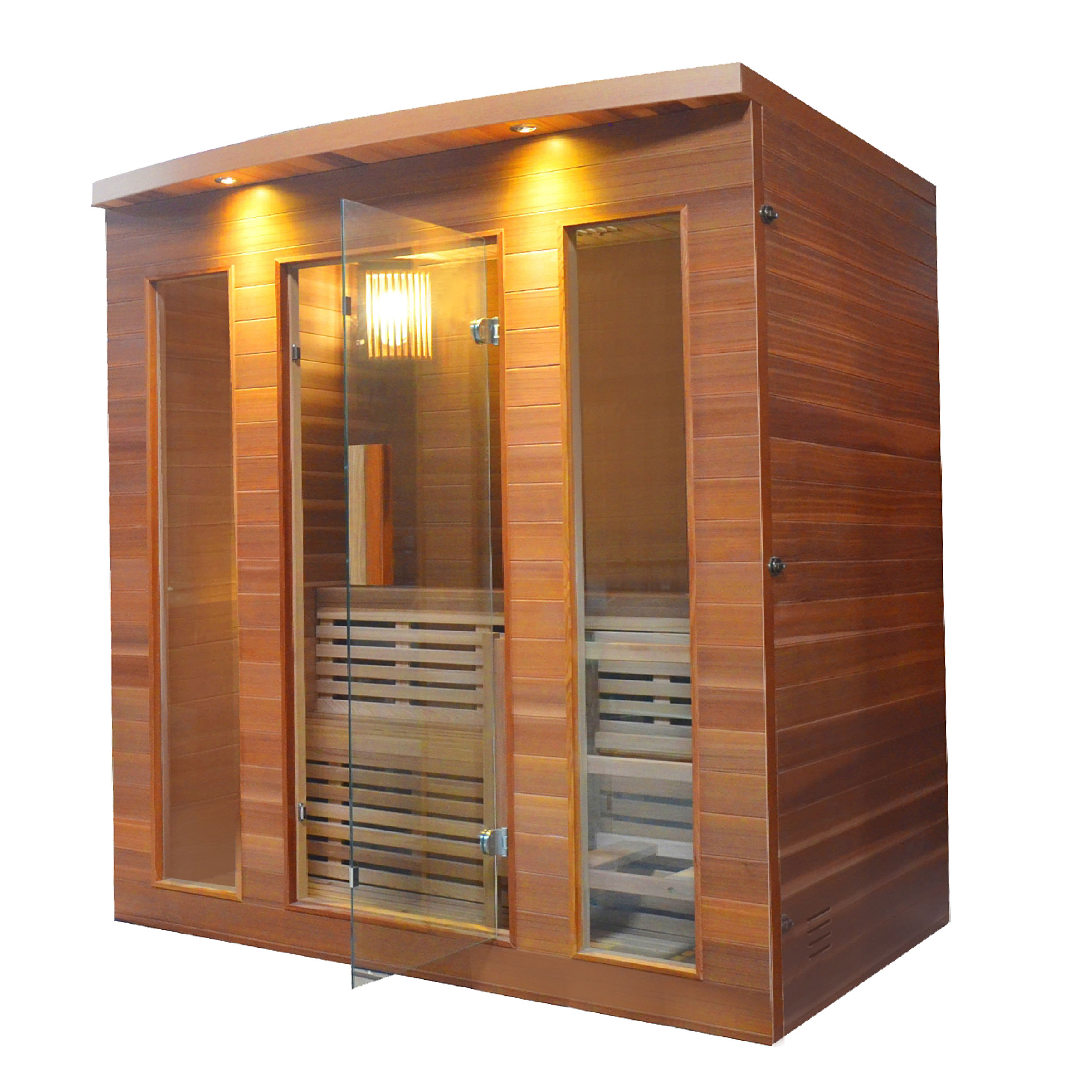 ALEKO 5 Person Indoor Traditional Steam Sauna in Cedar Wayfair