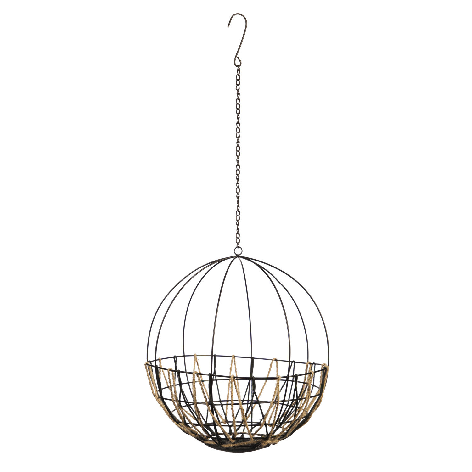 Gracie Oaks Metal Indoor/Outdoor Hanging Planter Wayfair