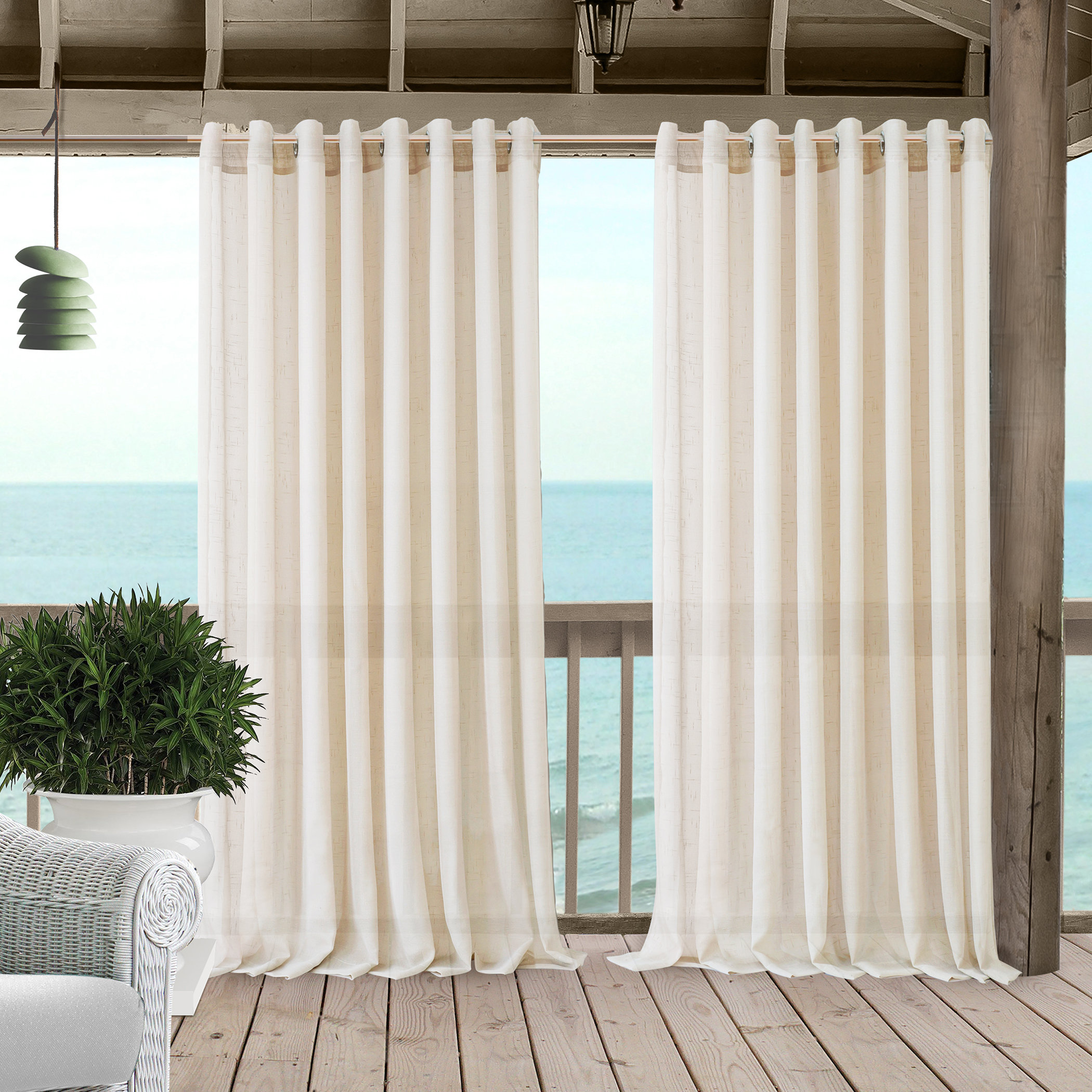 Rosecliff Heights Prins Polyester Sheer Curtain Panel & Reviews | Wayfair