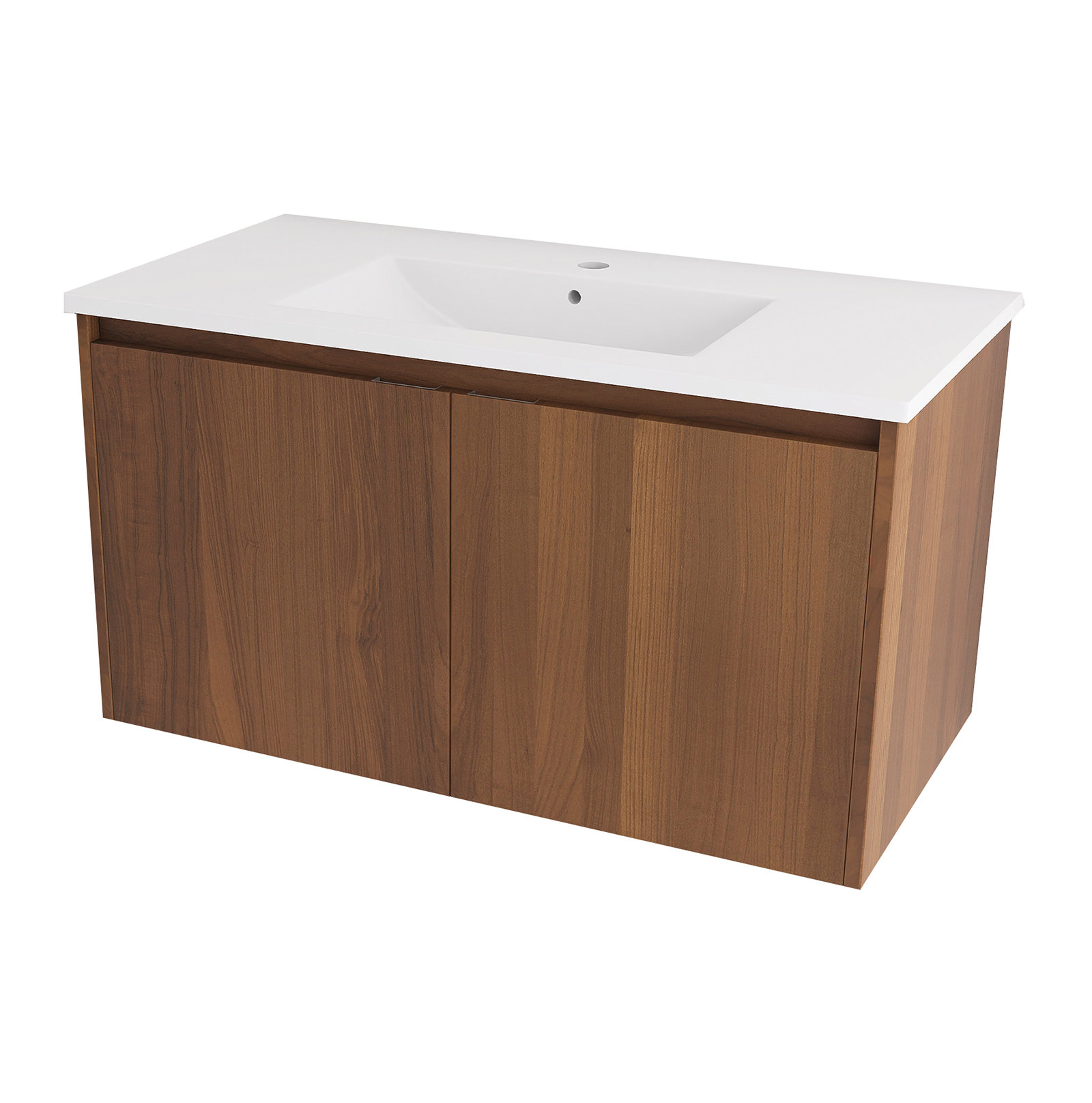 Ebern Designs Wall-Mounted Single Bathroom Vanity | Wayfair
