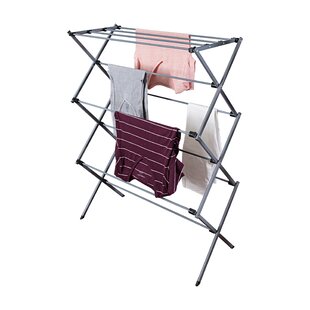 CLOTHES DRYING RACK for Garments Laundry Freestanding Foldable Steel By EXILOT 