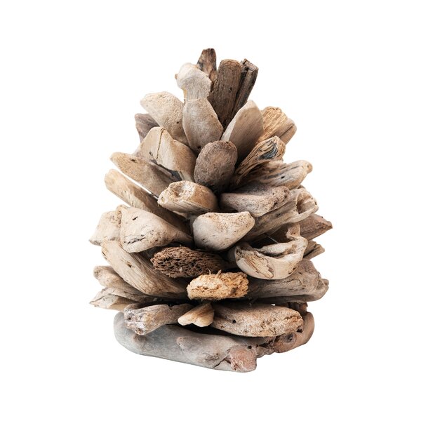 Package of Assorted Size Silver Glitter Natural Pinecones 