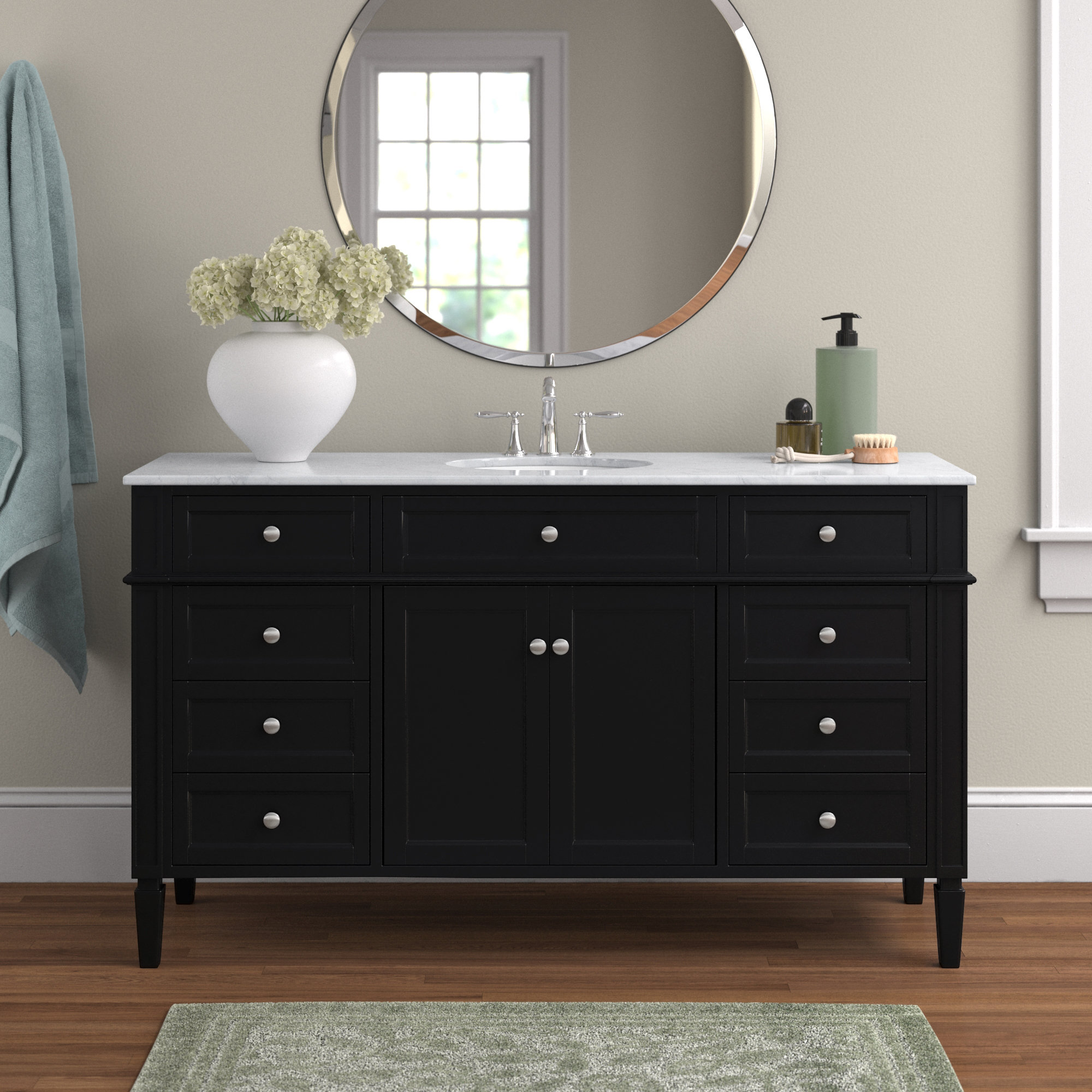 Lark Manor Copernicus 60'' Freestanding Single Bathroom Vanity with