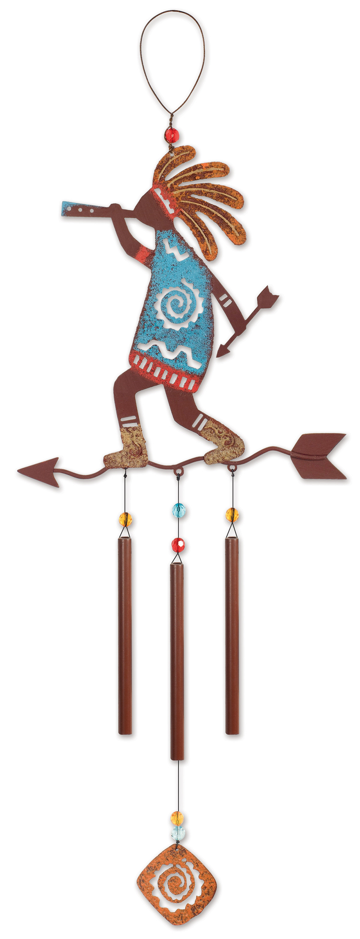 Bungalow Rose Kokopelli Arrow Wind Chime Wayfair