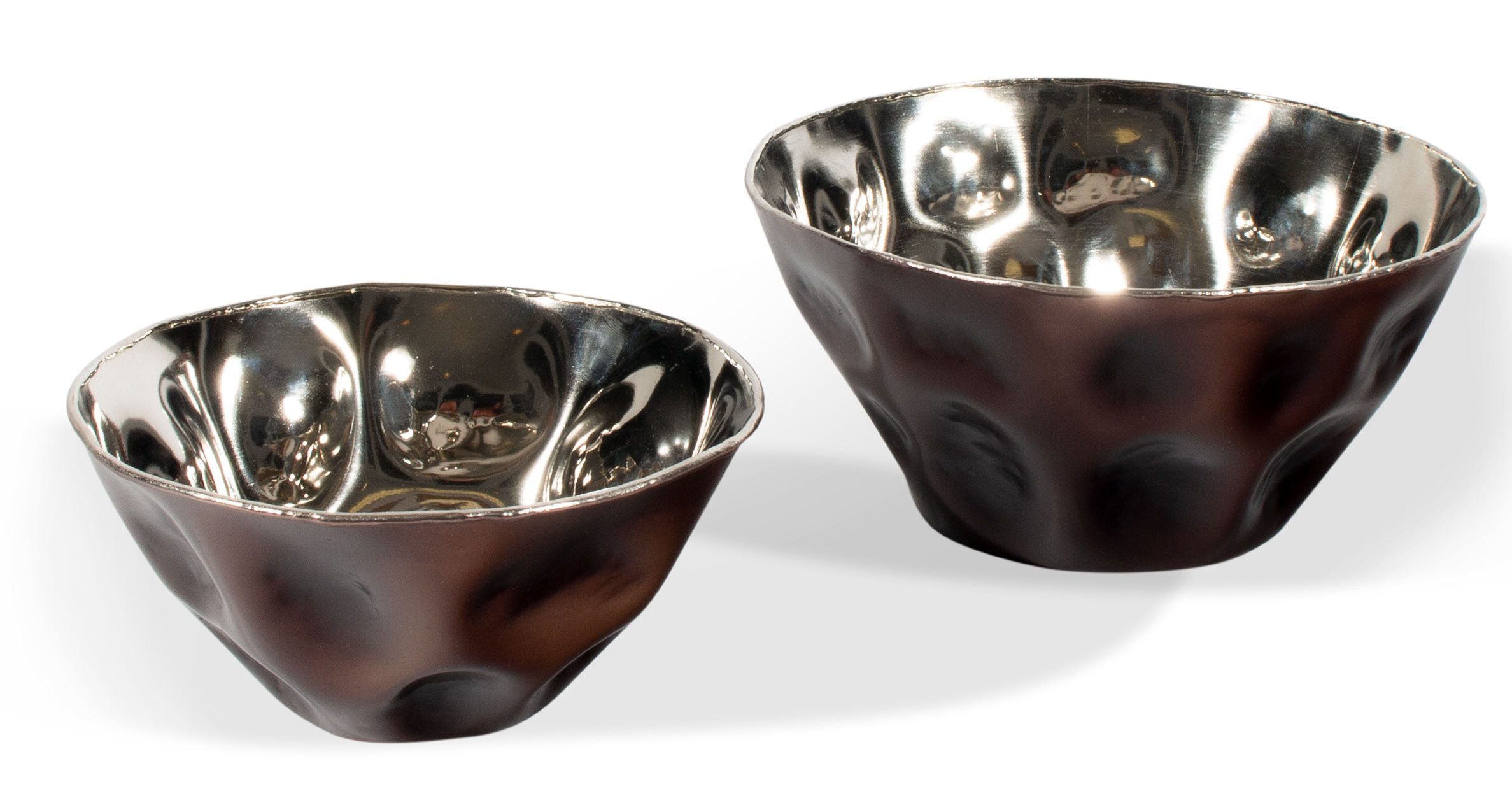 Latitude Run® Metal Decorative Bowl Set of 2 Wayfair