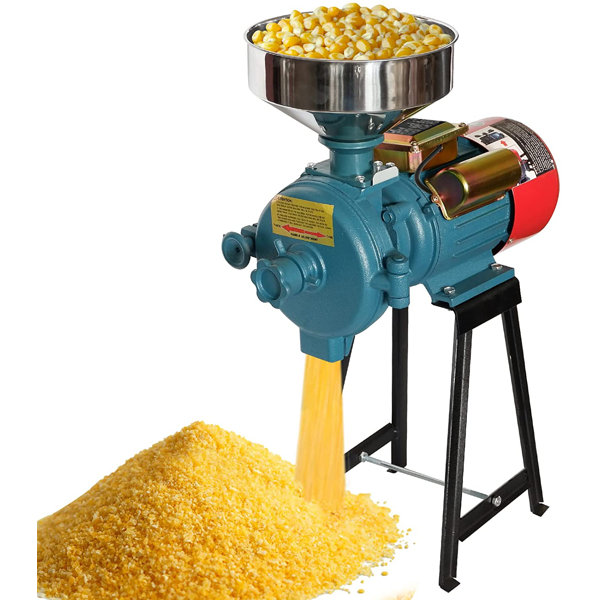 Grain Grinder Mill Commerical Dry Cereals Spice Herb Grinder Pulverizer & Funnel 