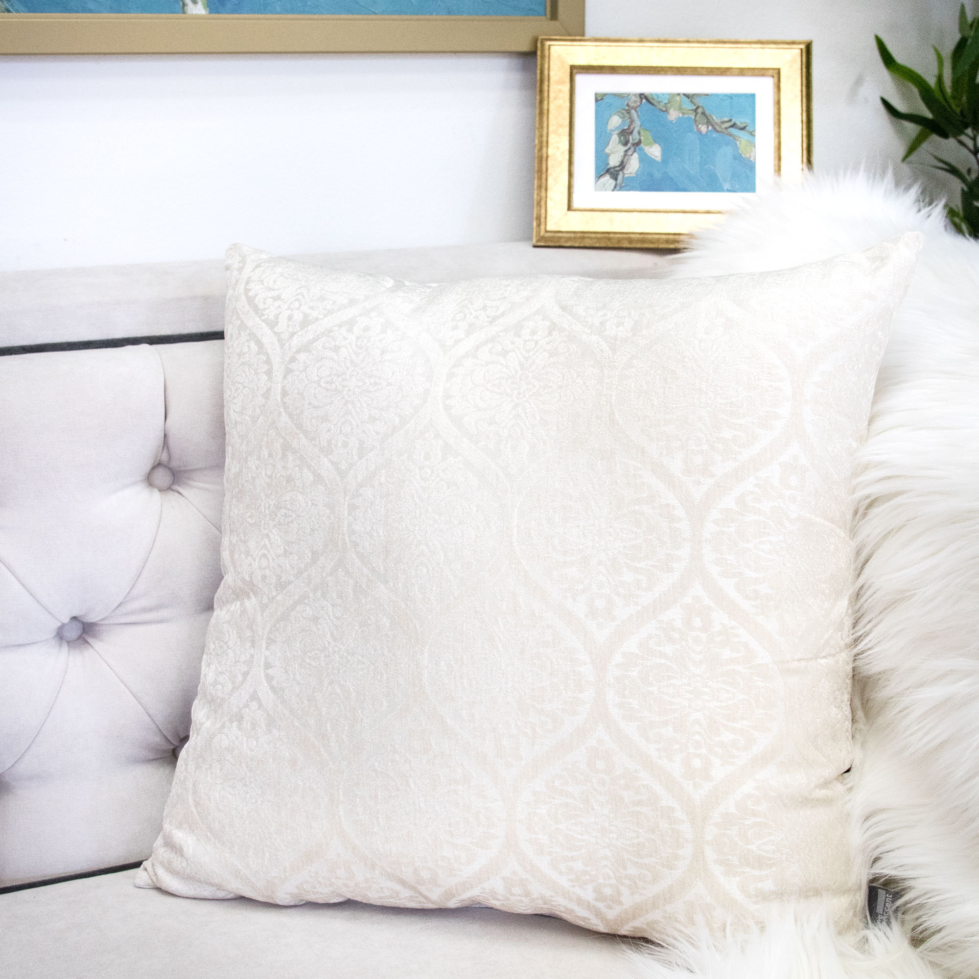 Kingray Home Textile Damask Throw Pillow & Reviews Wayfair