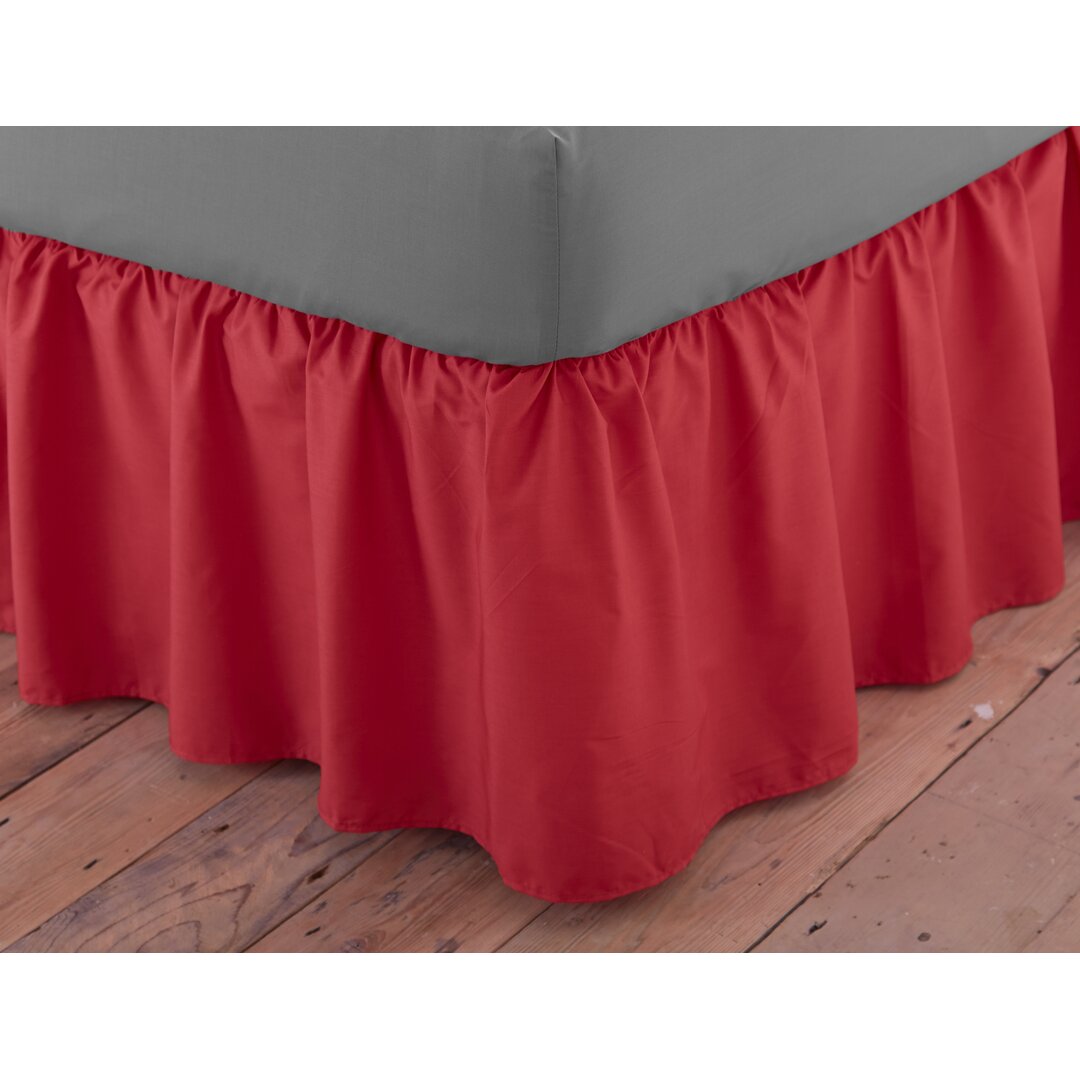 Margret 144 Thread Count Bed Valance red