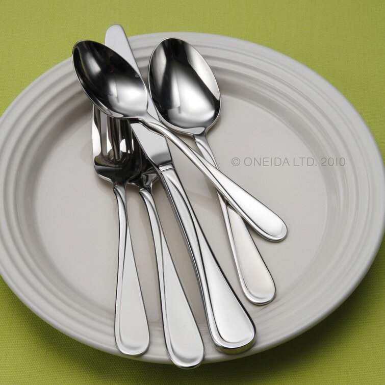 Service for 4 CHOICE of Pattern Oneida 20 Piece Stainless Flatware Set 