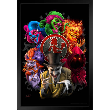 Trinx Inner Circle Group Faces Collage ICP Insane Clown Posse Music Band  Tom Wood Fantasy Matted Framed Art Wall Decor 20X26 - Single Picture Frame  Print | Wayfair