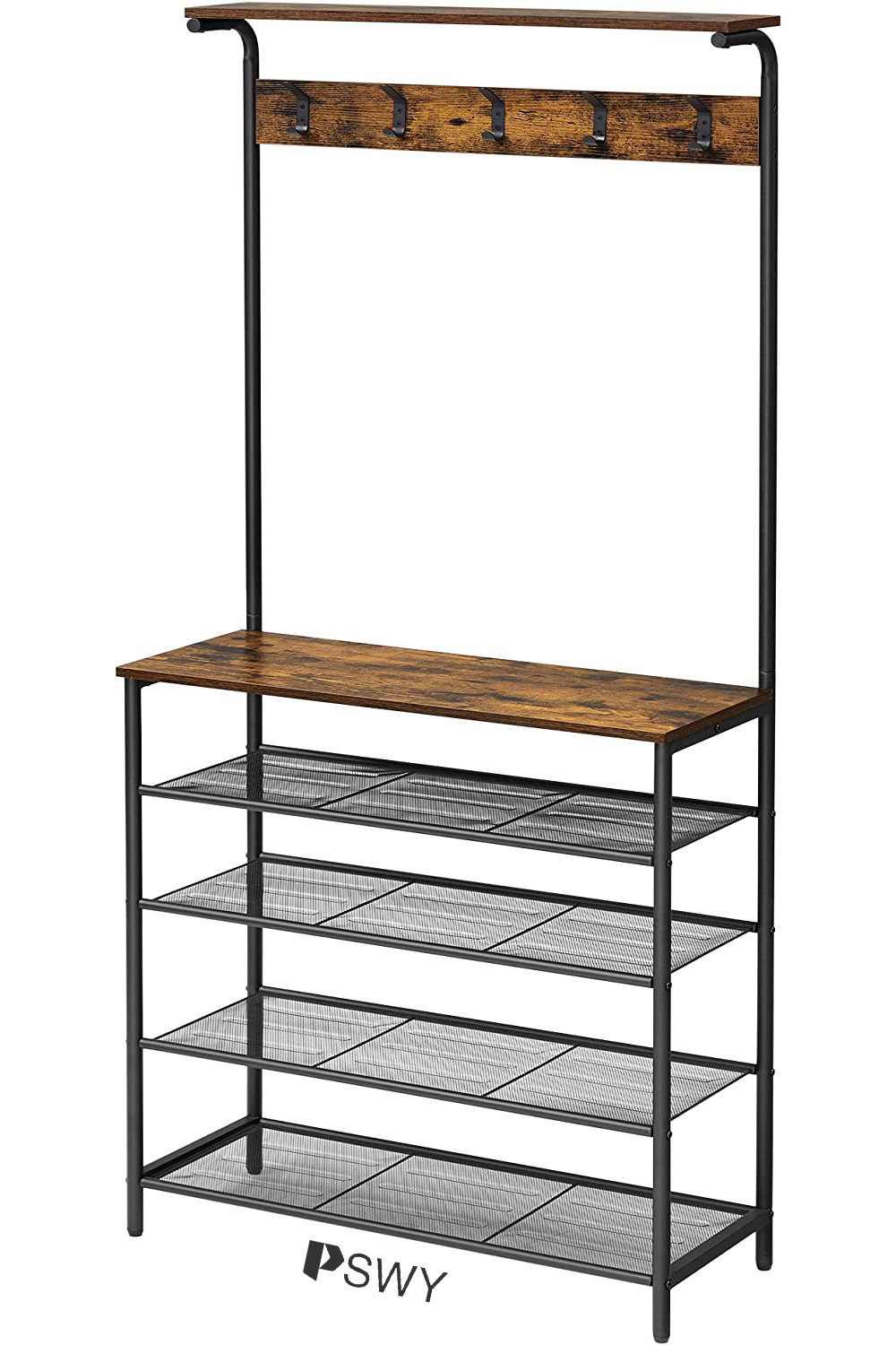 PSWY 31.5'' Wide Hall Tree with Shoe Storage Wayfair