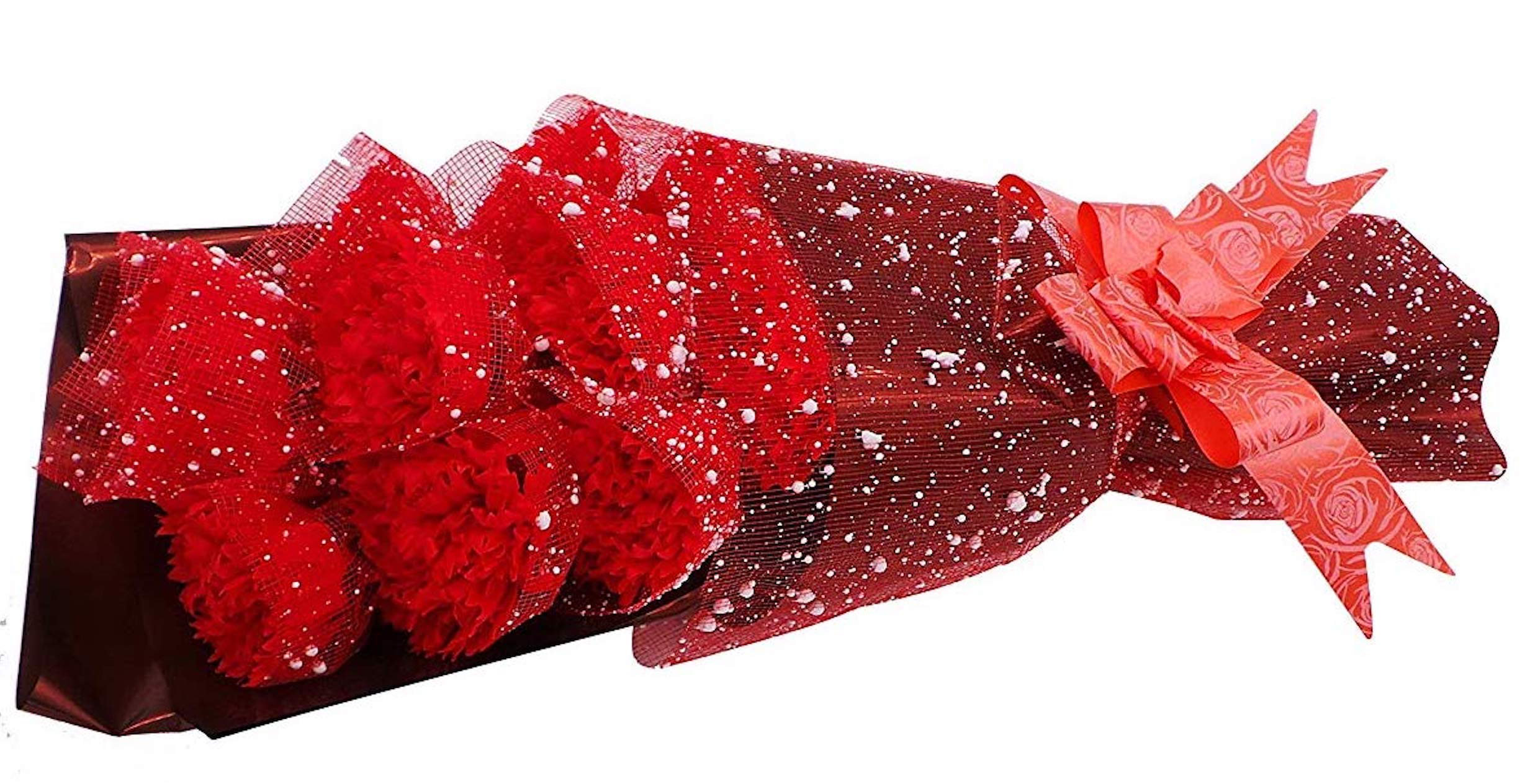 Primrue Artificial Fake Carnations Scented Forever Carnation Soap