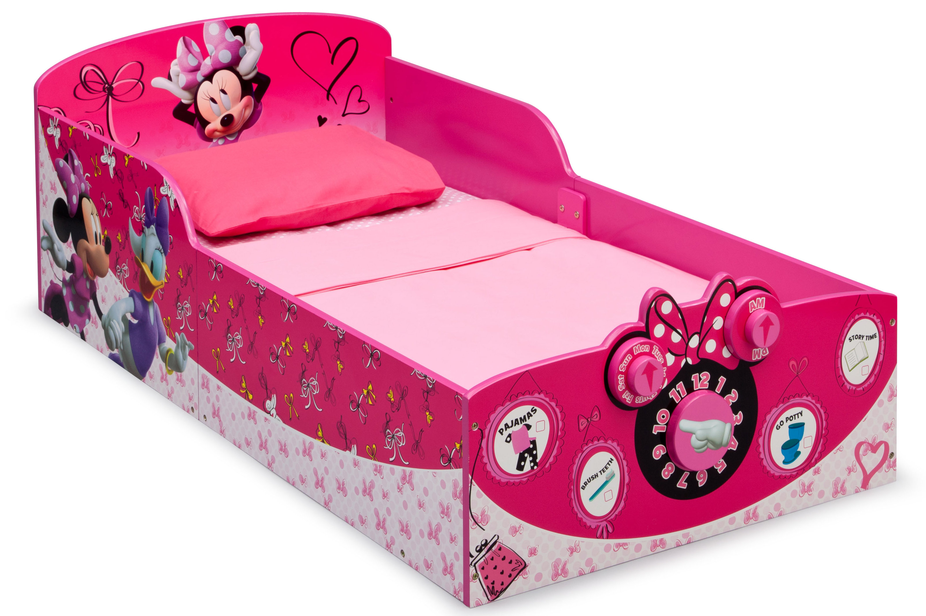 Delta Children 3D-Footboard Toddler Bed Disney Minnie Mouse 