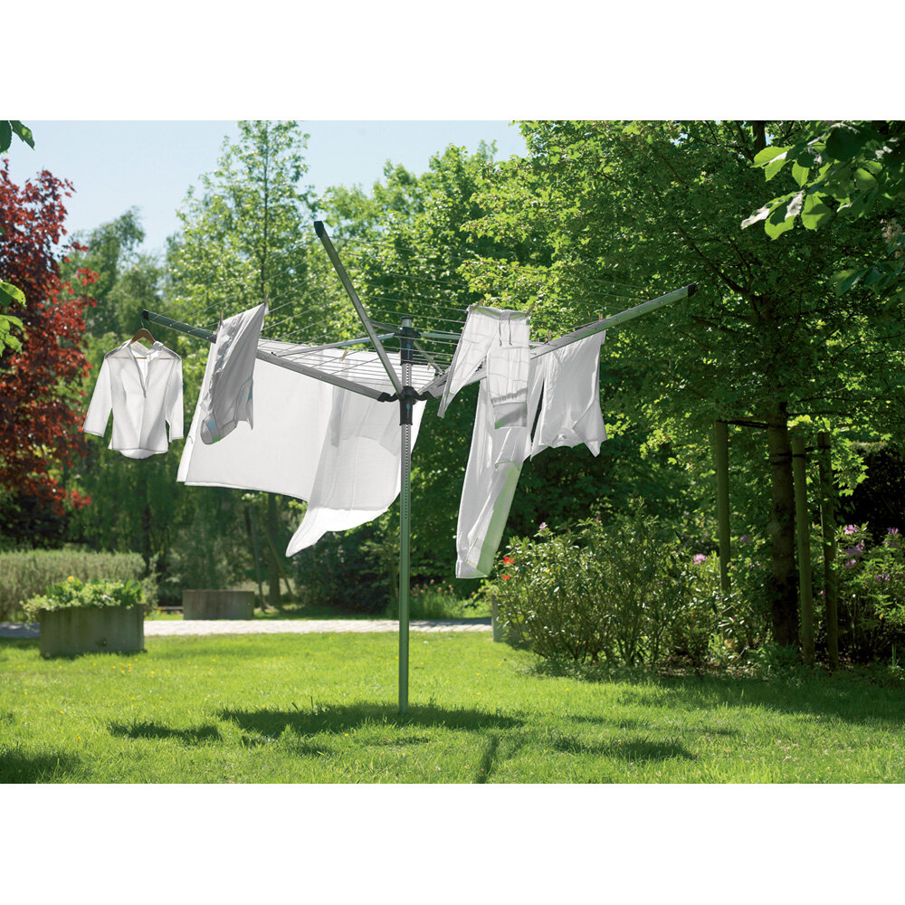 Brabantia Large brabantia rotary washing line with ground spike and green cover 