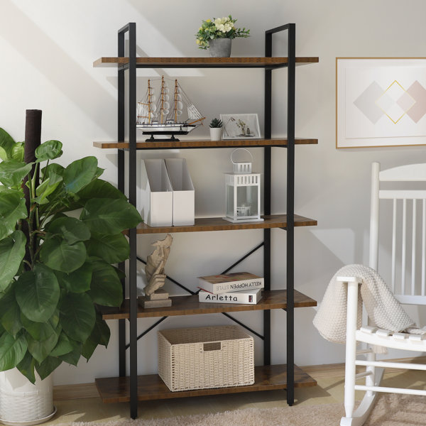 Bookcase Shelf Tall Effect Shelves Bookshelf Shelving Unit White/Black/Green/Oak 