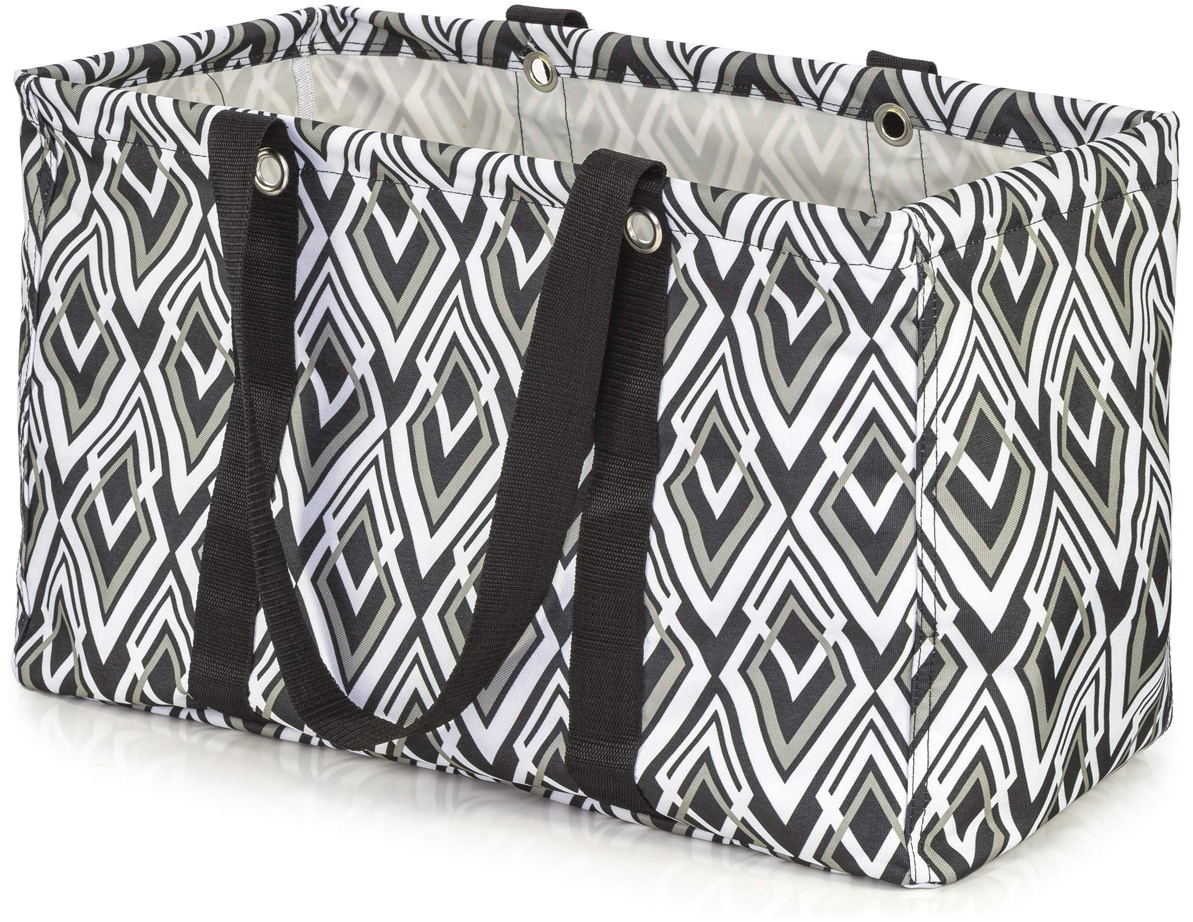 Union Rustic VP Home Jumbo Open Top Tote Bag (Geometric Diamond) Wayfair