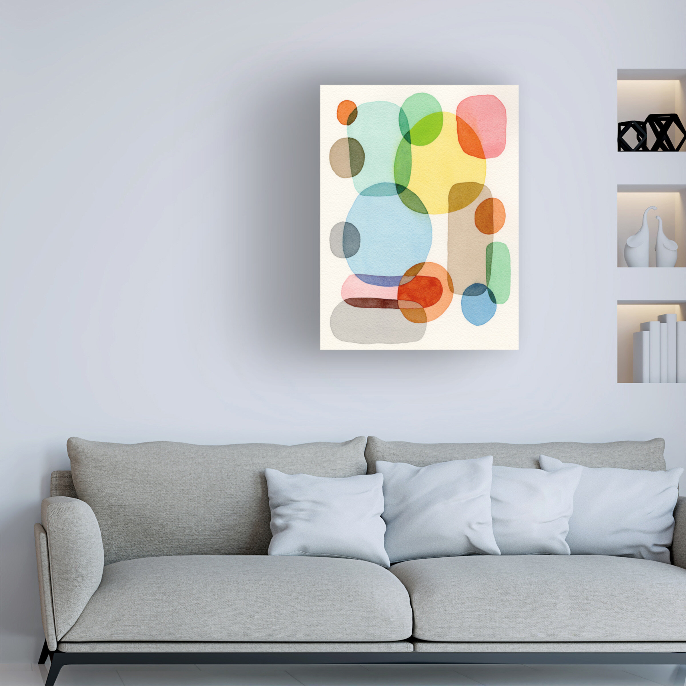 Corrigan Studio® Nikki Galapon'Inked Orbs V' Canvas Art | Wayfair